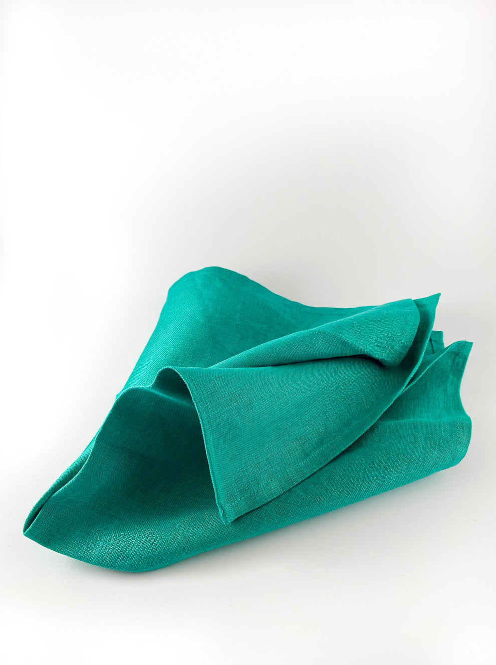 Ensemble de serviettes en lin vert forêt