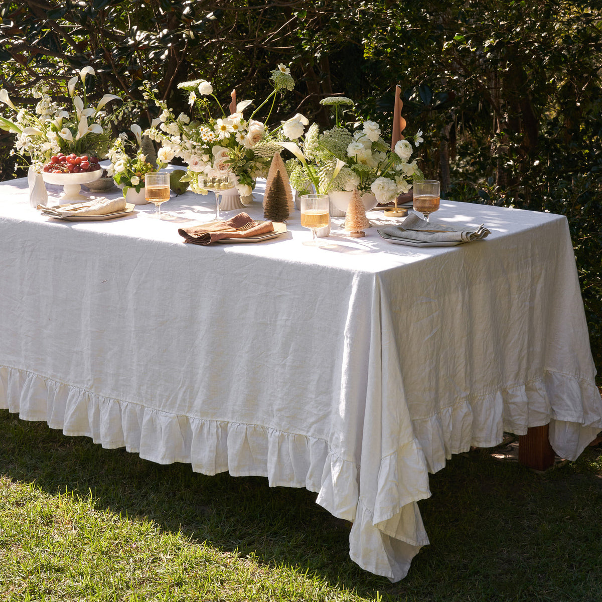 Set de Serviettes 100% Lin Noisette