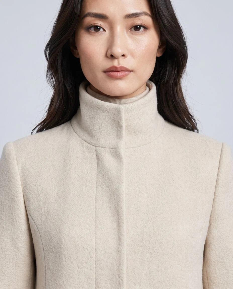Everglade Wool Fit-and-Flare Coat