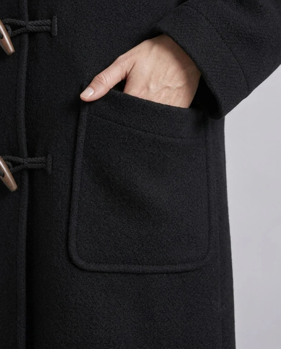 Driftwood Wool Toggle-Front Coat