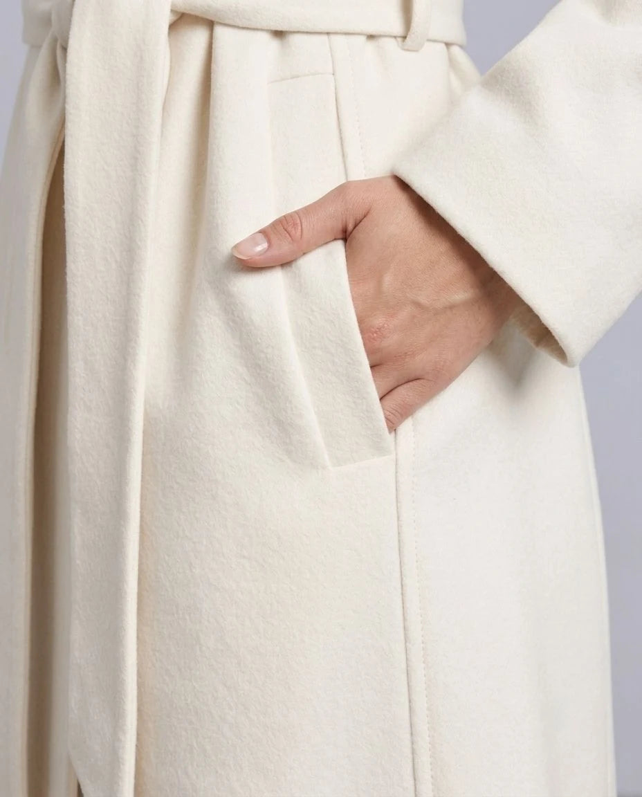Starling Wool Belted Wrap Coat