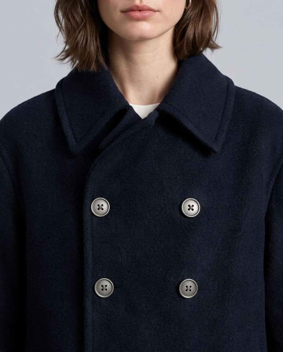 Aurora Wool Double-Breasted Coat