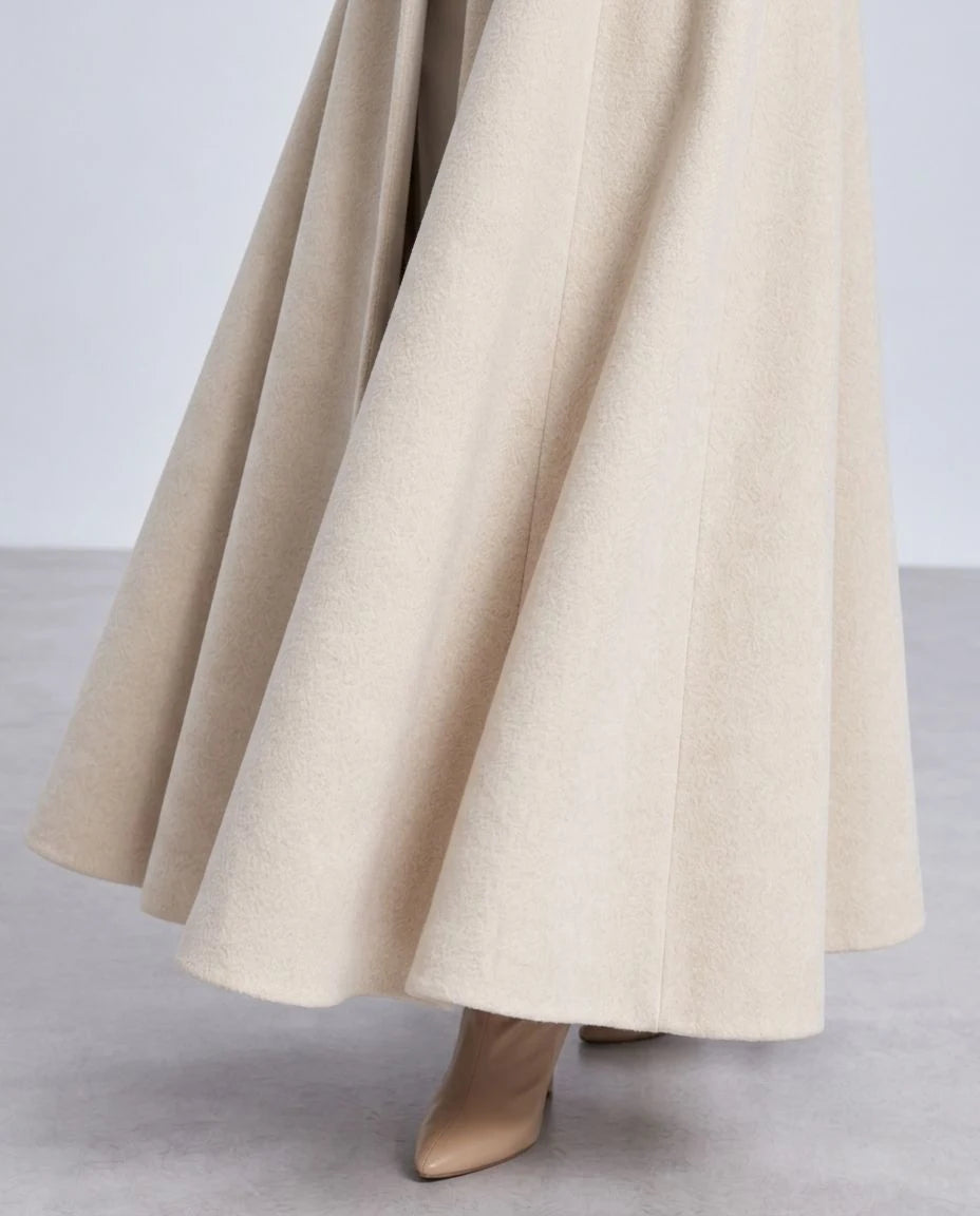 Everglade Wool Fit-and-Flare Coat