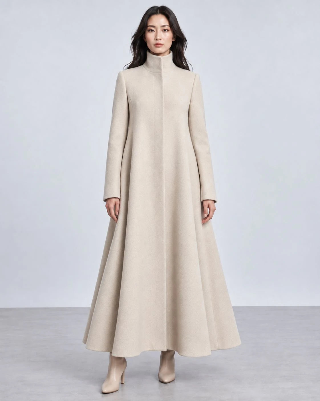 Everglade Wool Fit-and-Flare Coat