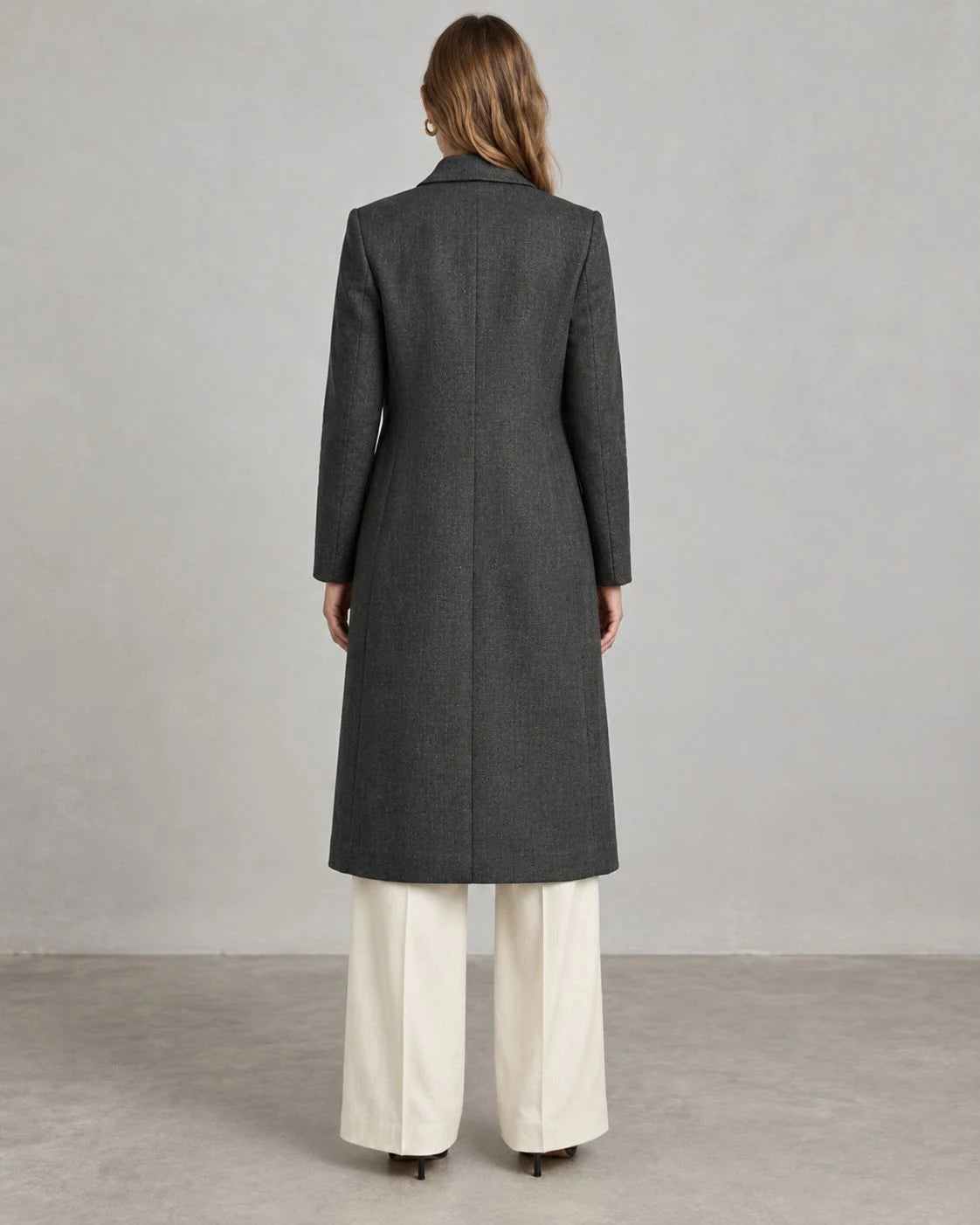Greywood Linen Single-Breasted Coat