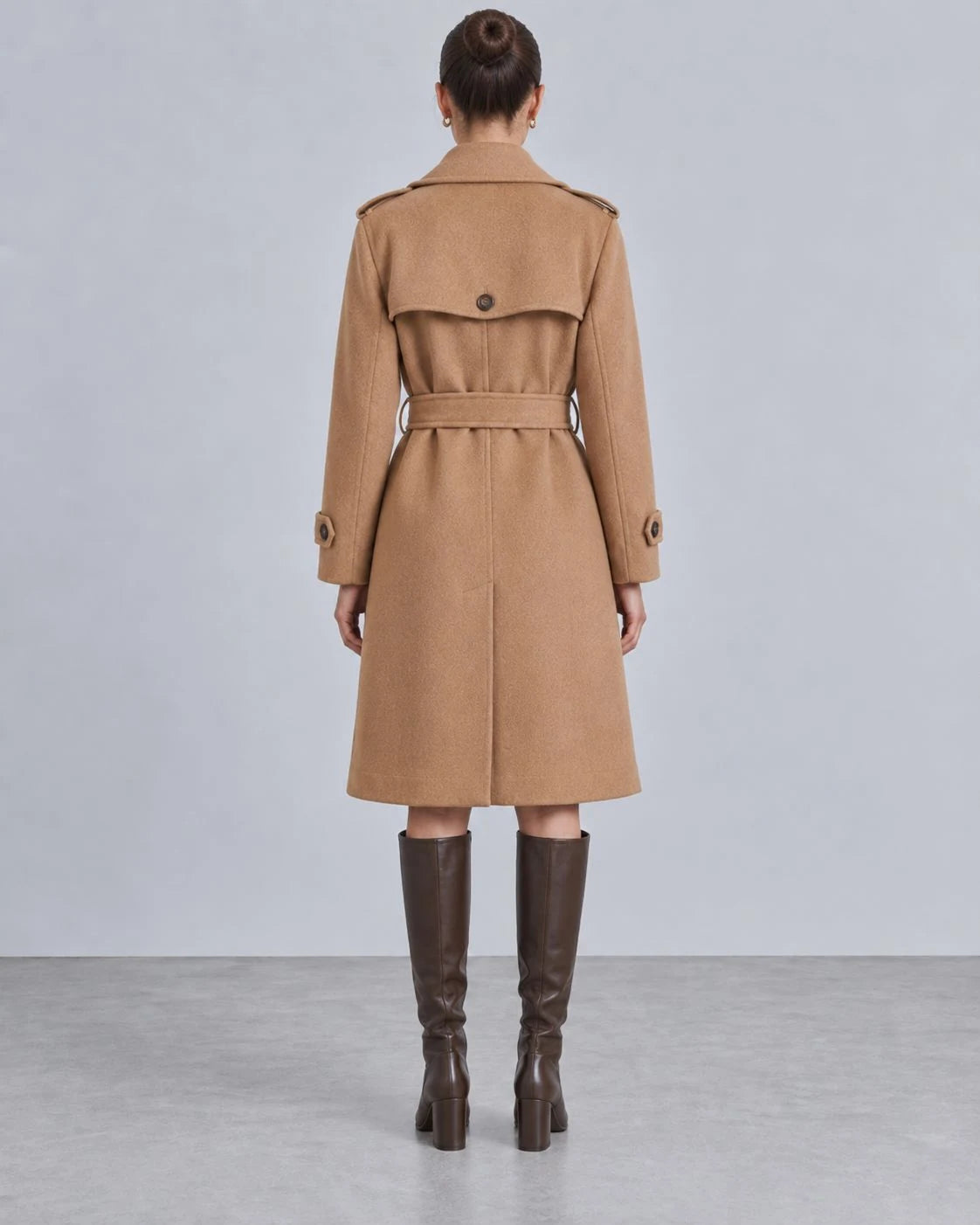 Birchwood Wool Double-Breasted Trench Coat