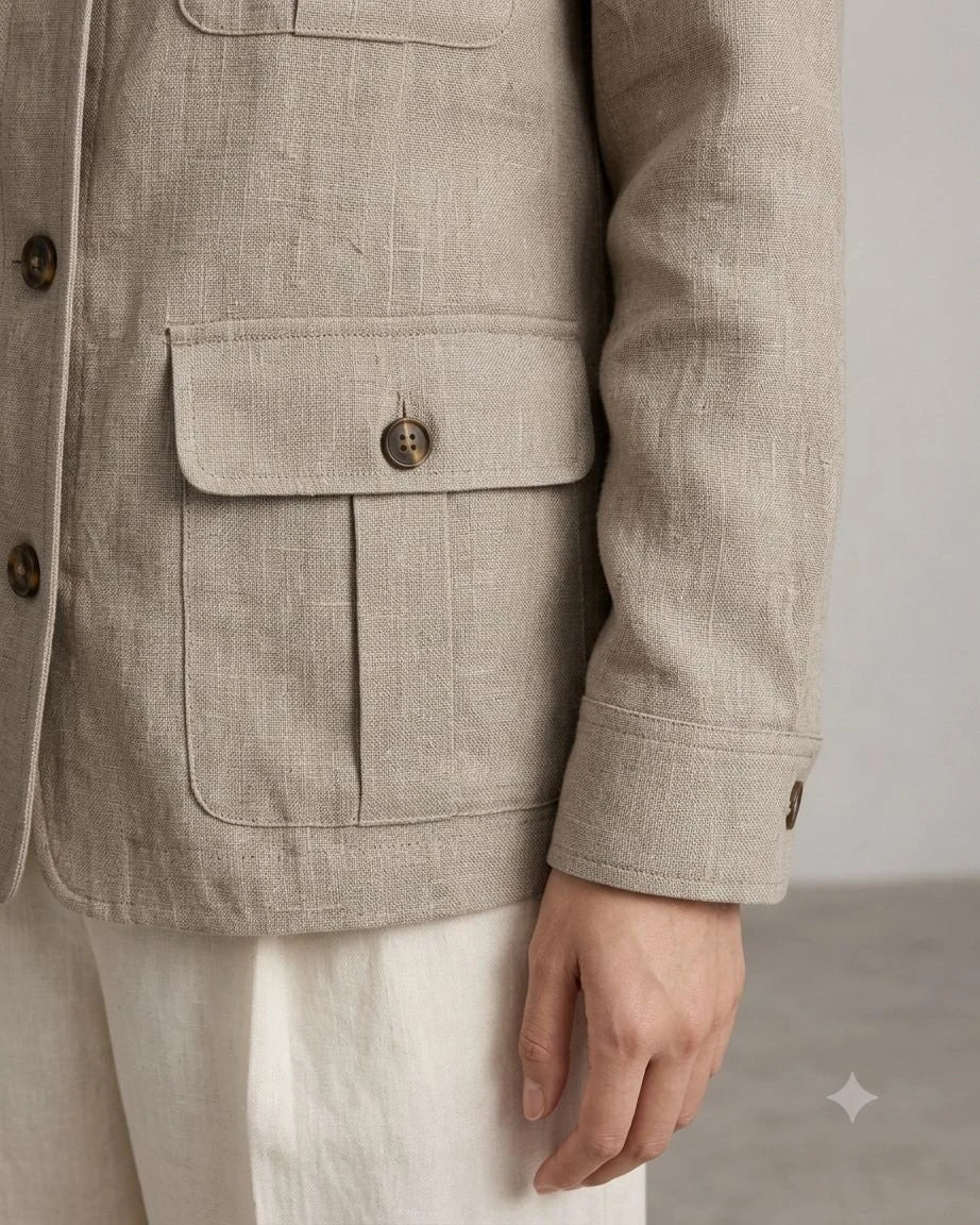 Fernhollow Linen Safari Jacket