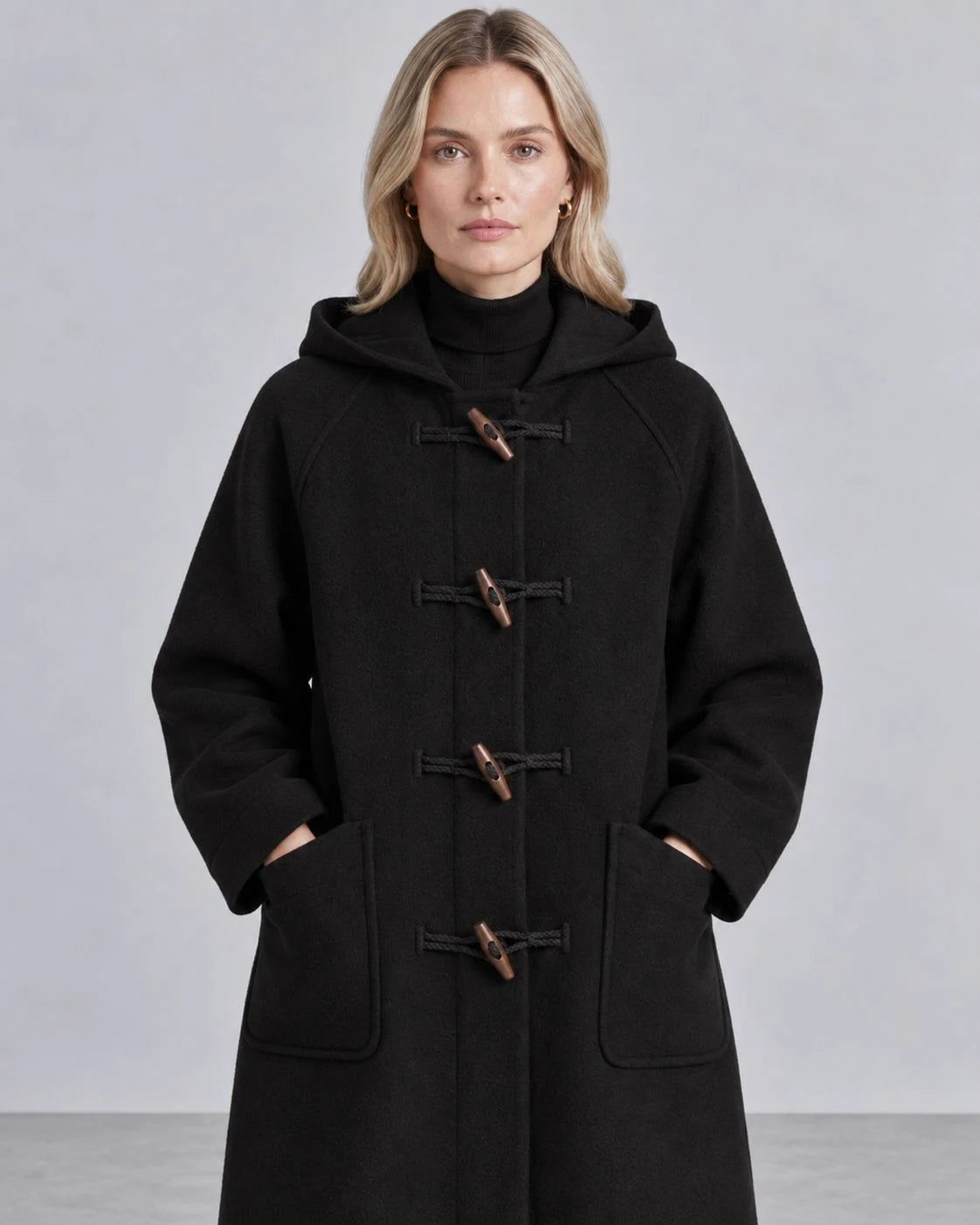 Driftwood Wool Toggle-Front Coat