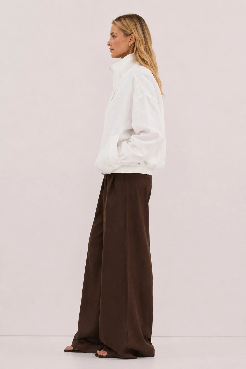Glacier Linen Bomber Jacket