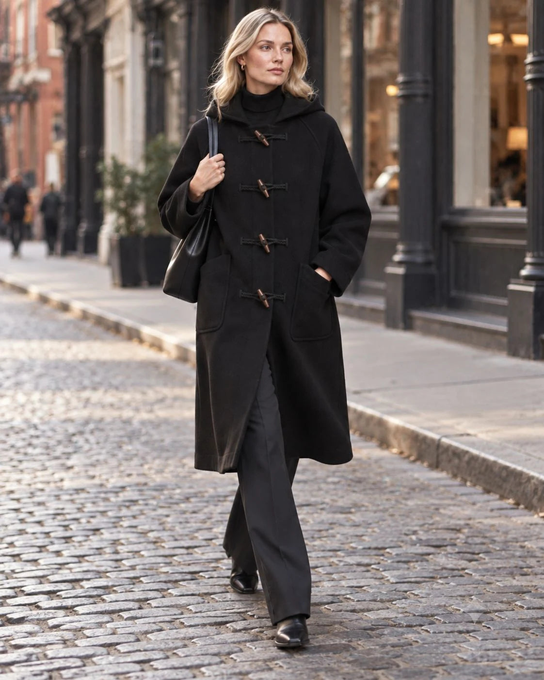 Driftwood Wool Toggle-Front Coat