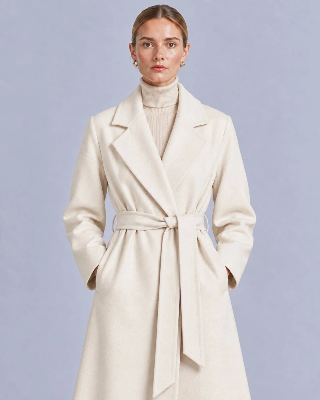 Starling Wool Belted Wrap Coat