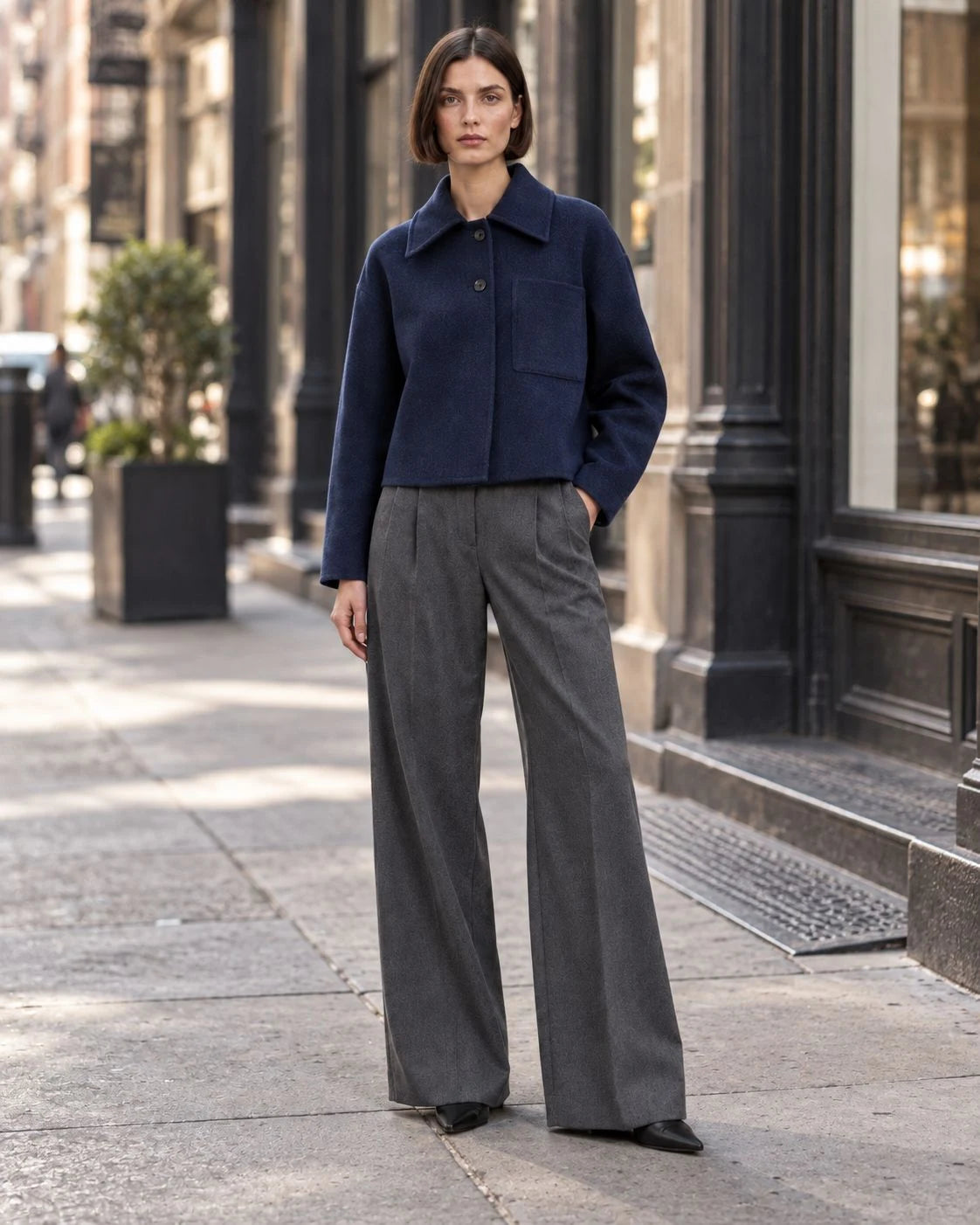 Copperline Wool Cropped Jacket