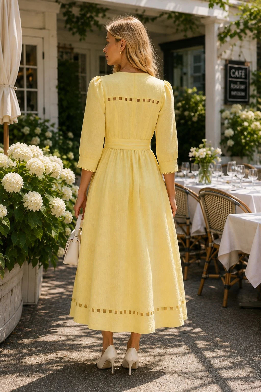Gordes Linen Belted Maxi Dress