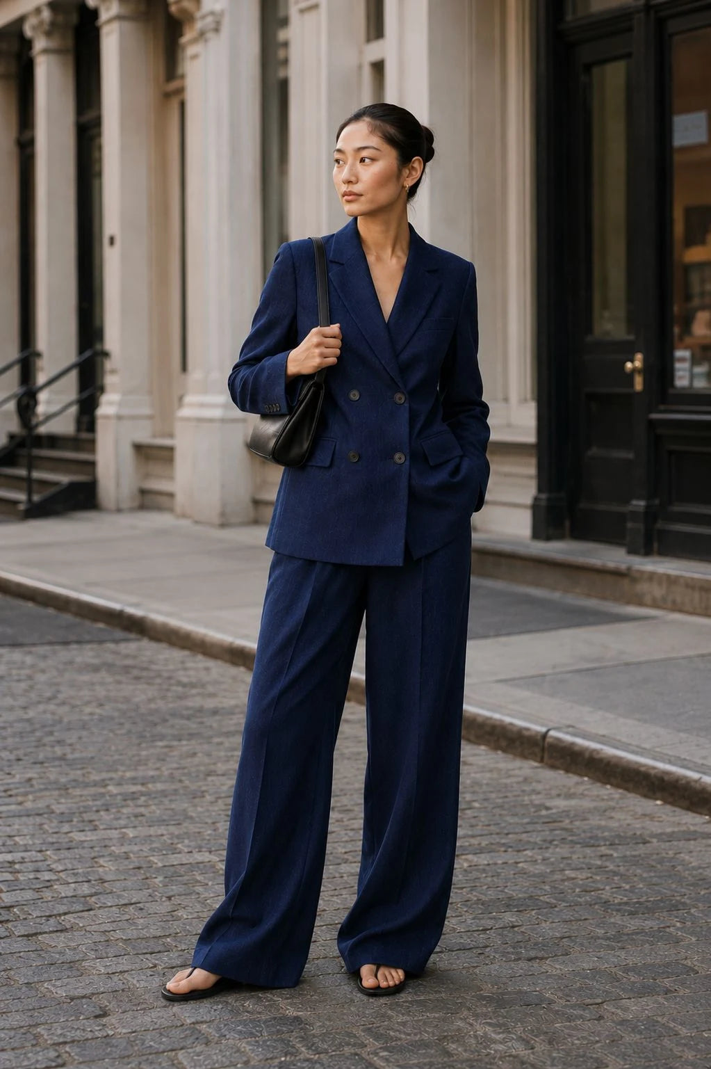 Ridgeline Linen Double-Breasted Blazer