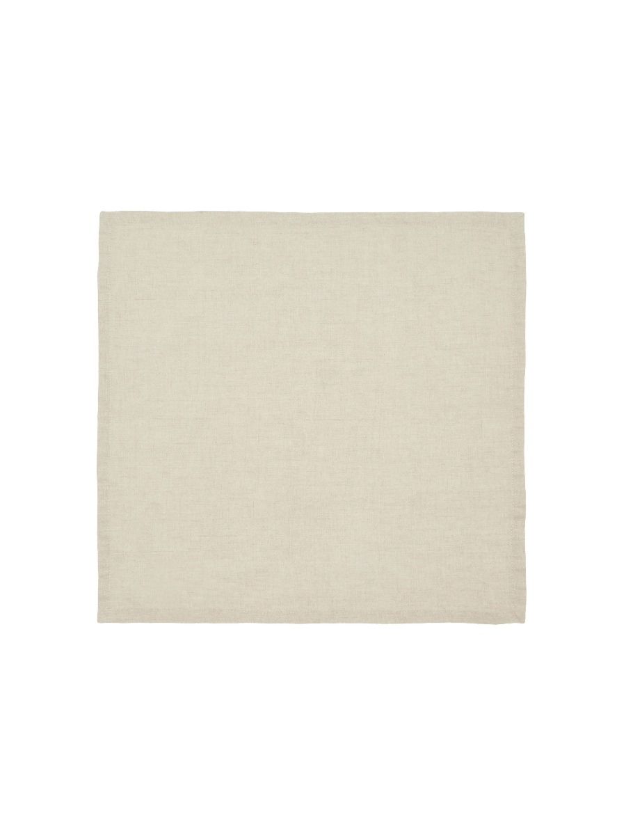 Ensemble de serviettes en lin beige styled for breakfast