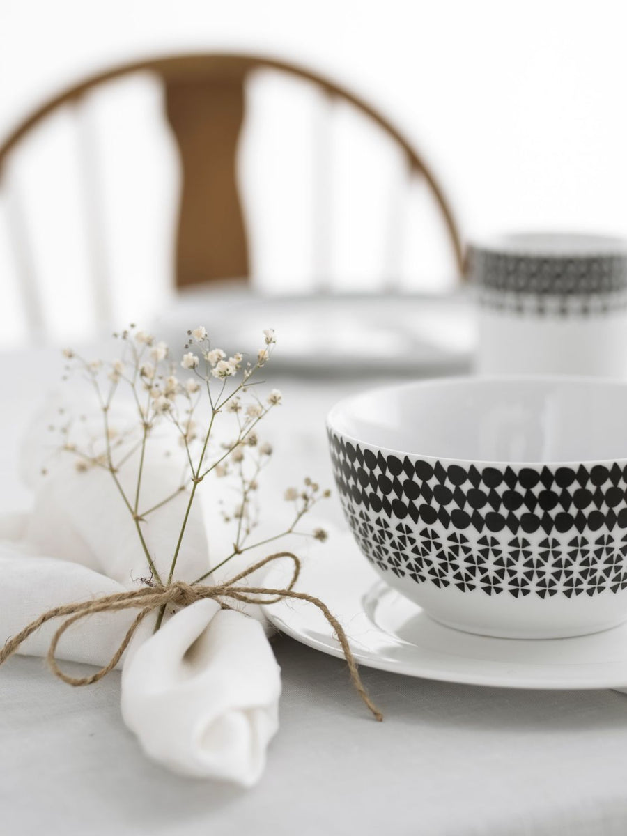 Ensemble de serviettes en lin blanc styled for Sunday lunch