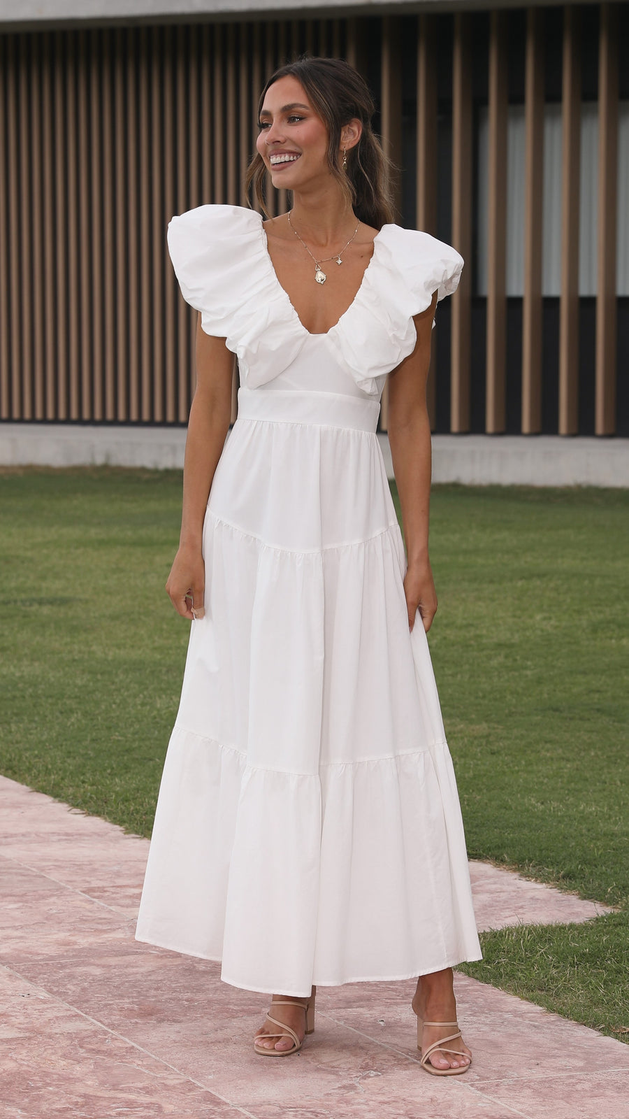 White Cotton Maxi Dress