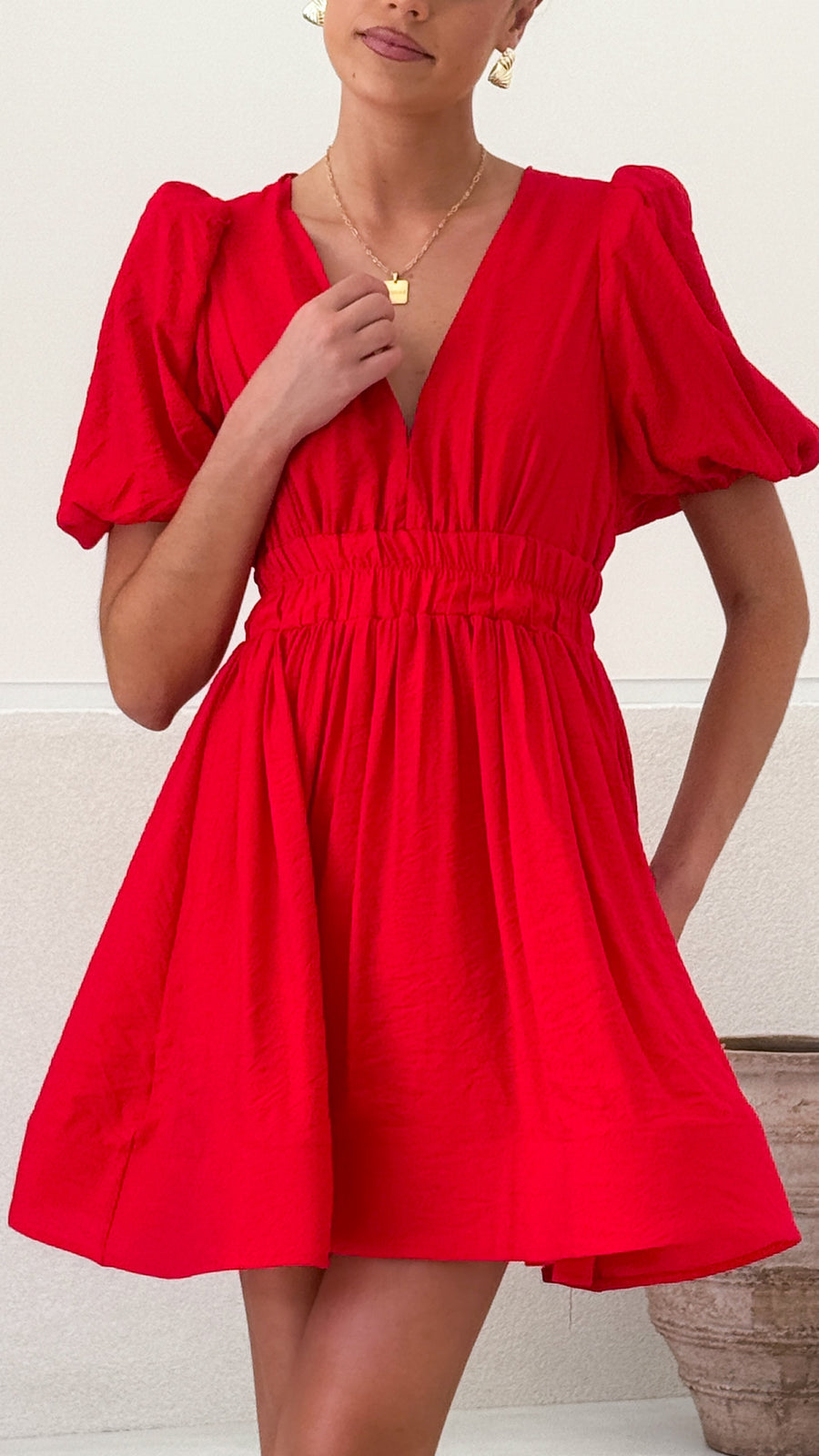 Abito Corto Rosso