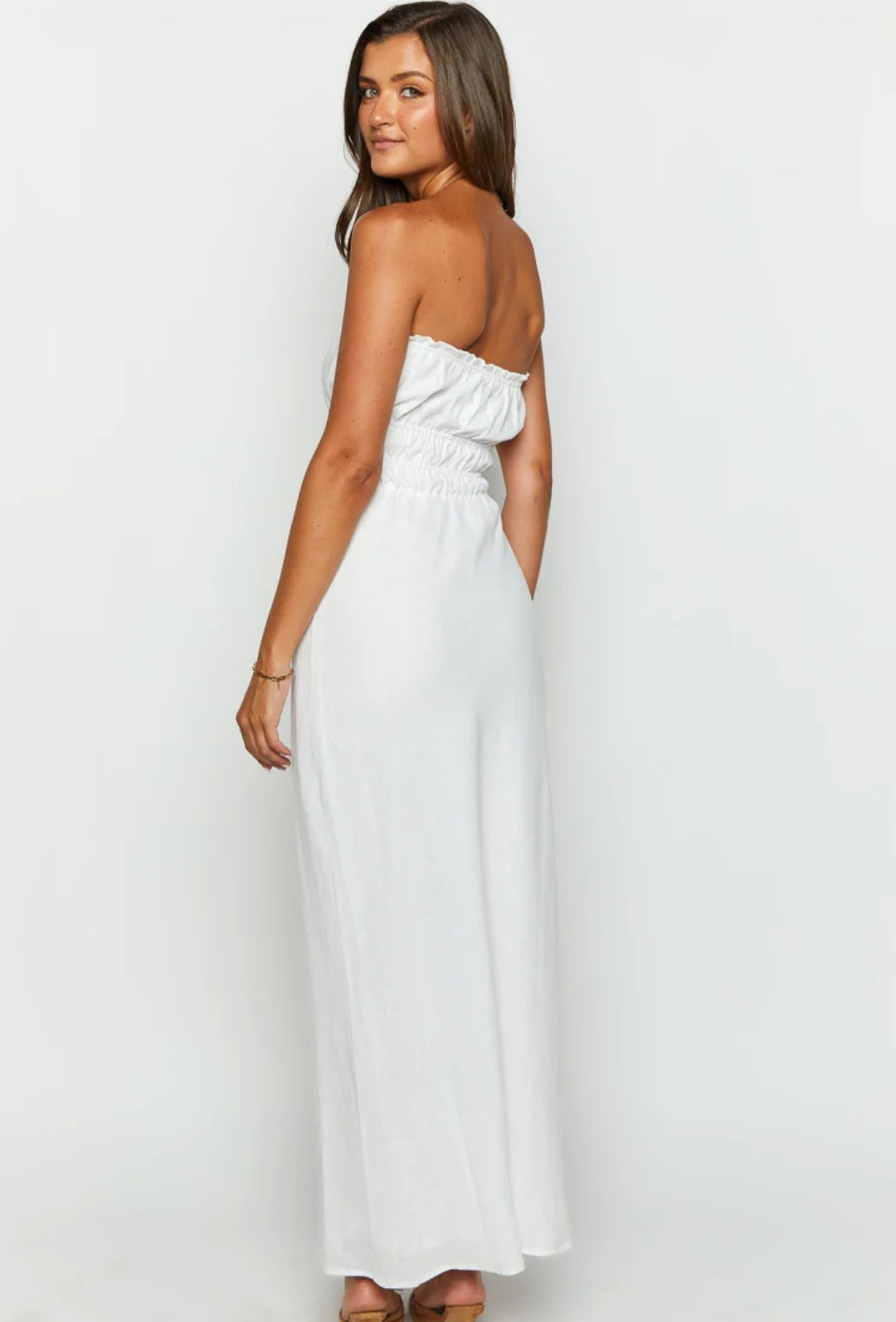 Robe blanche en coton
