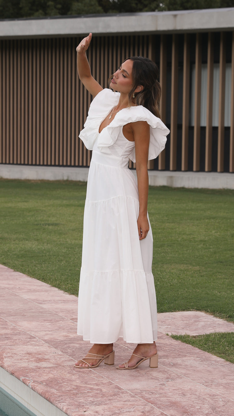 White Cotton Maxi Dress