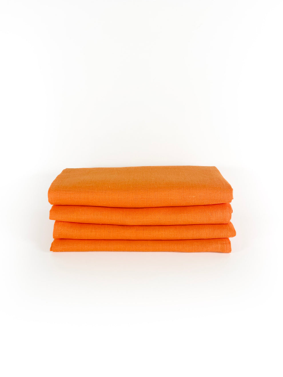 Ensemble de serviettes en lin orange