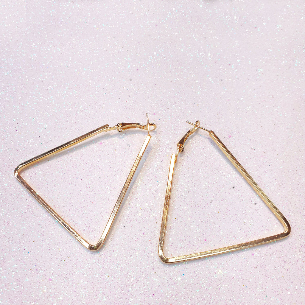 Triangle Earrings: Stylish Gold Earrings for Women
