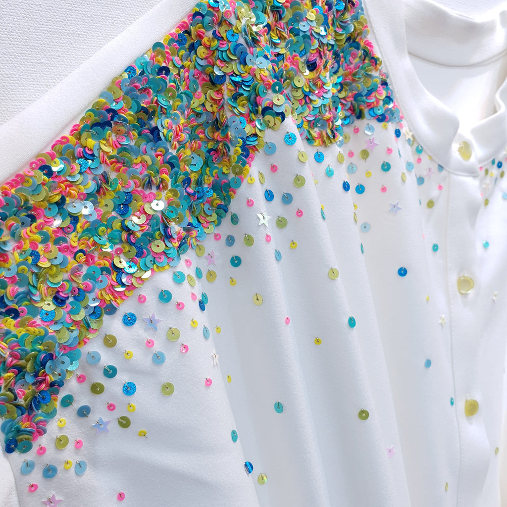 Hot Pink Top | Sequin Top | Embroidered Top | Loose Style Top