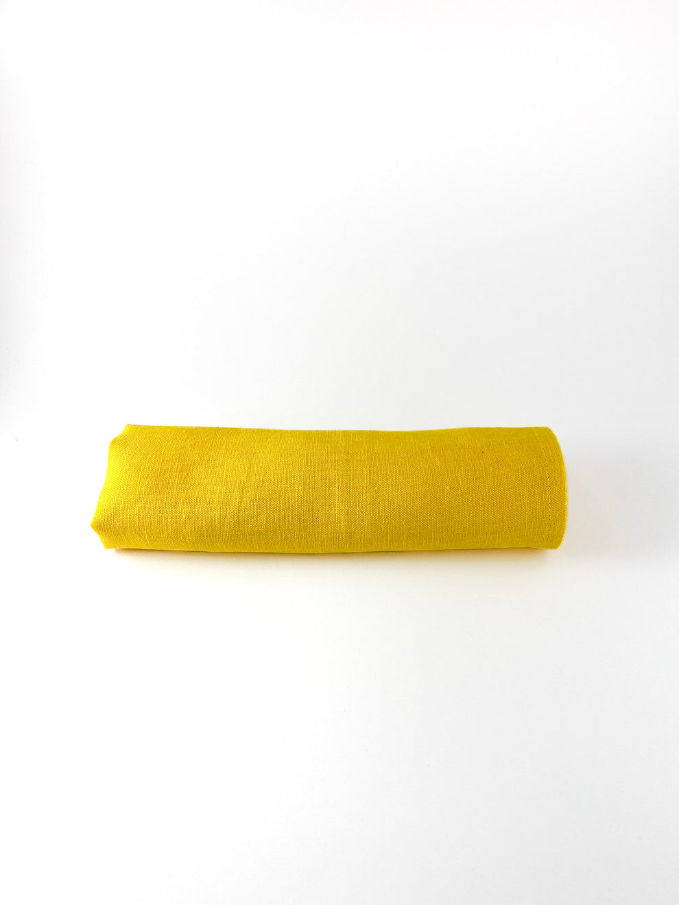 Ensemble de serviettes en lin jaune