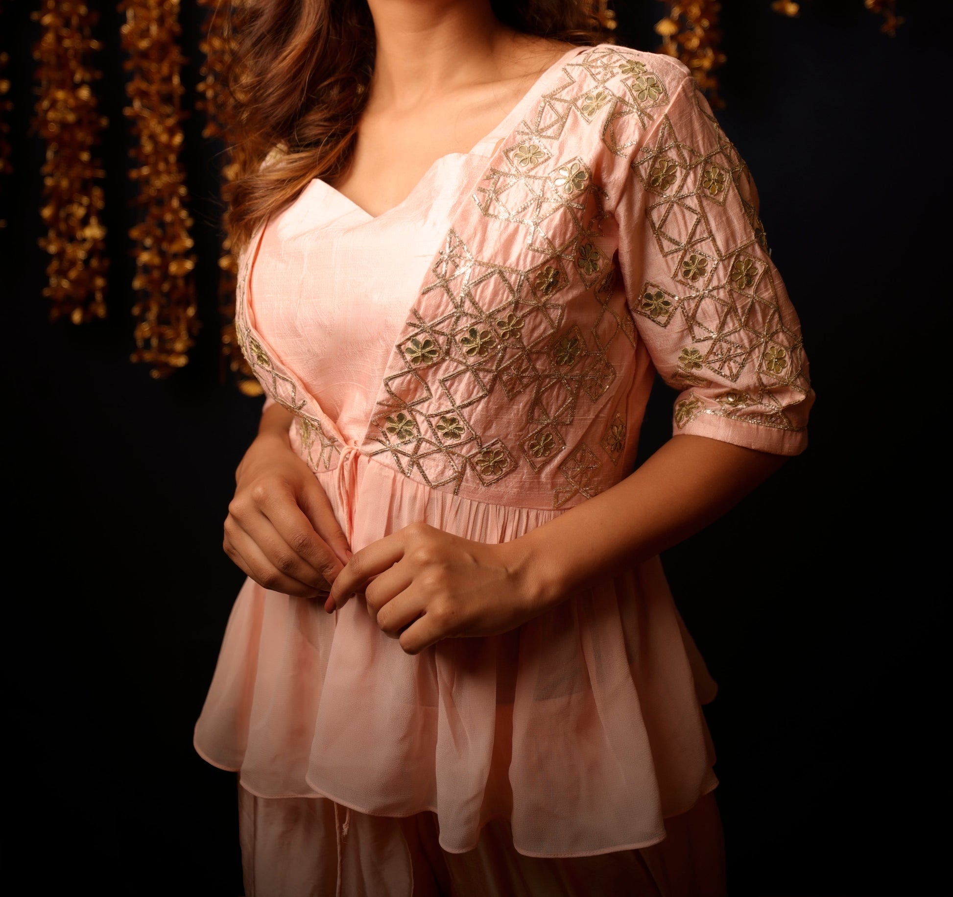 Ethnic Wear Set for Women – Hand-Embroidered Dhoti Set | Ethnic Wear