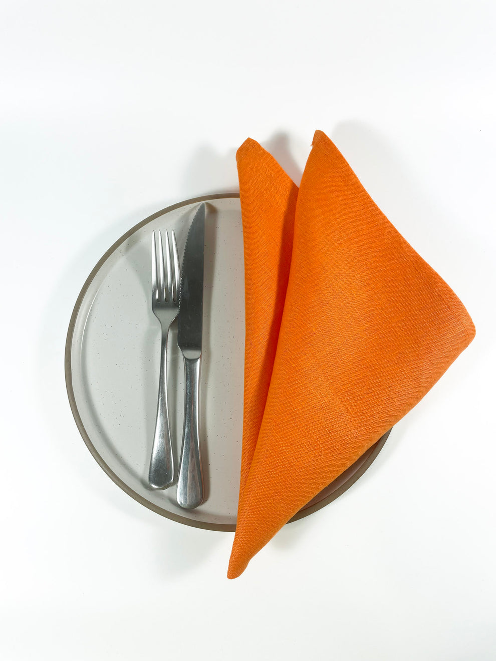 Orange Linen Napkin Set