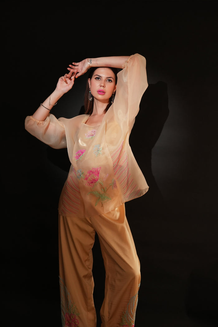 Set coordinato in organza