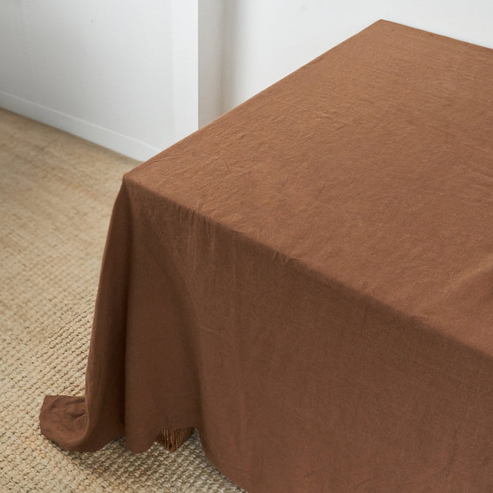 Hazlenut Linen Table Cloth