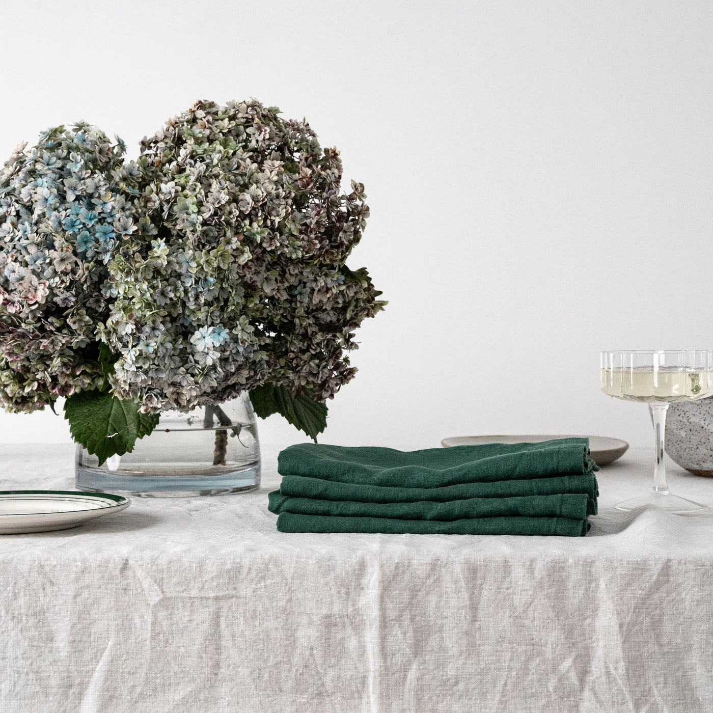 Ensemble de serviettes 100 % lin Jade