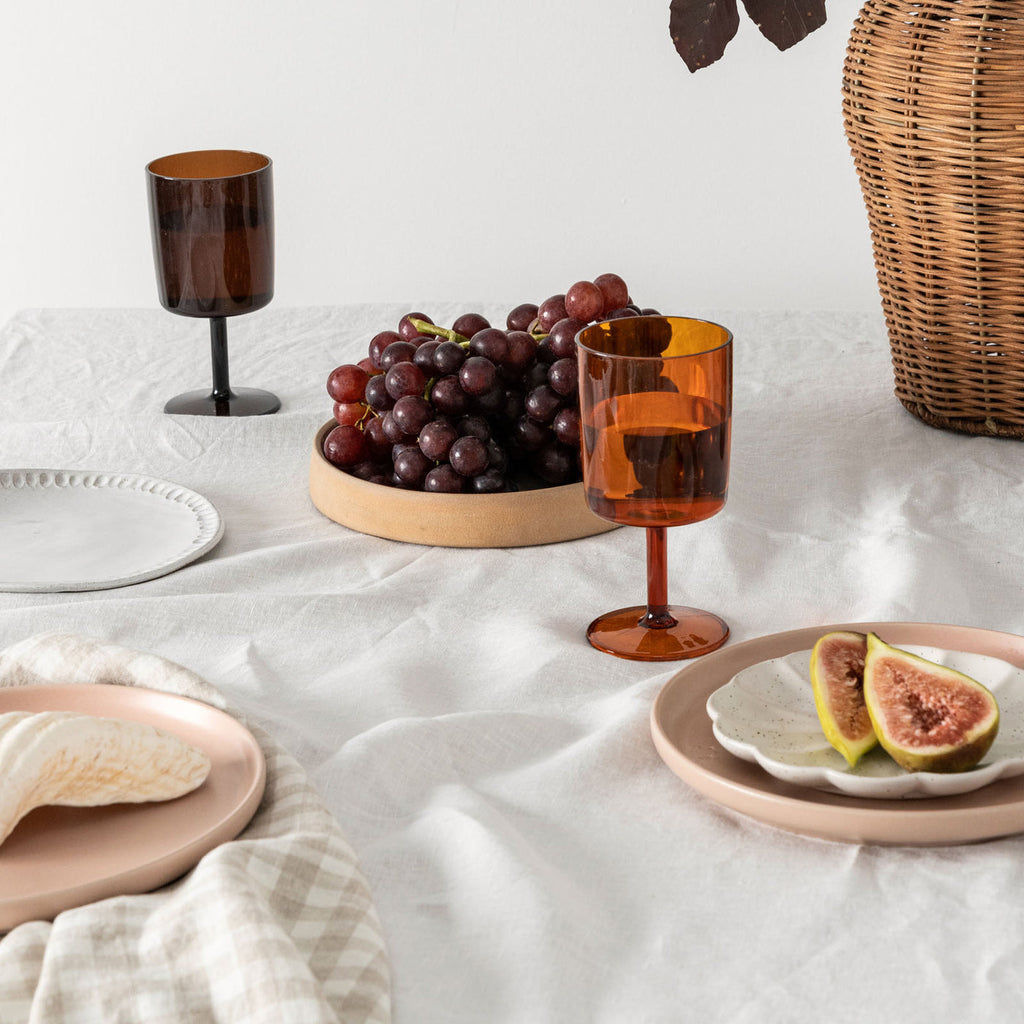 Tovaglia in lino bianco sporco