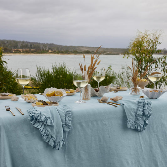 100% Linen Napkin Set Frill