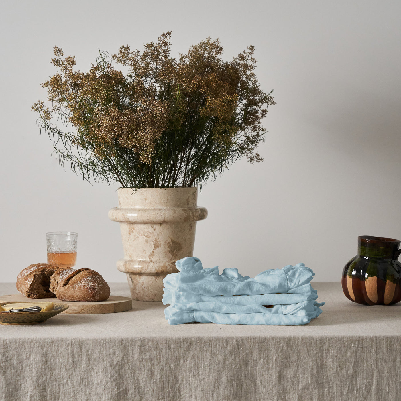 100% Linen Napkin Set Frill