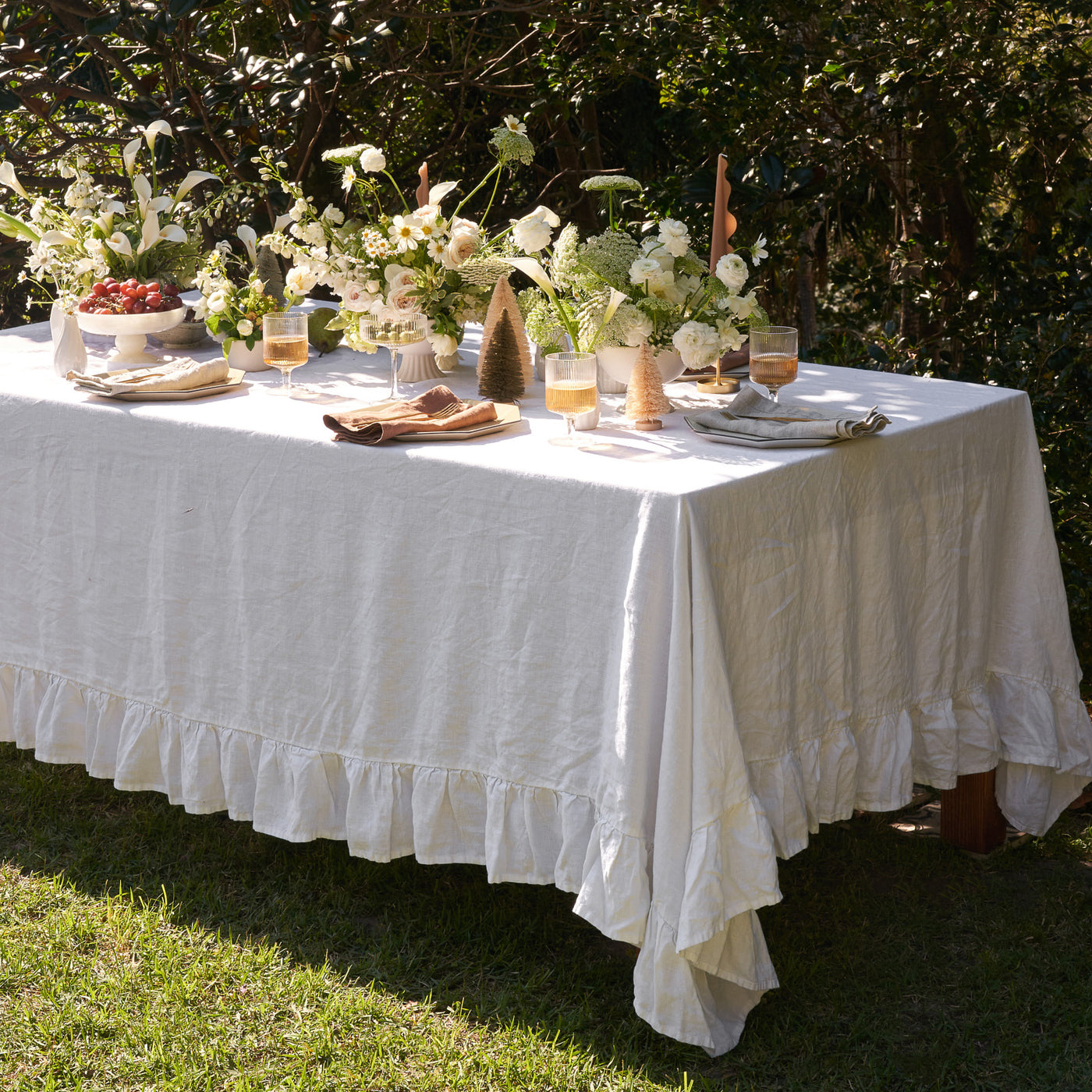 Set de Serviettes 100% Lin Noisette