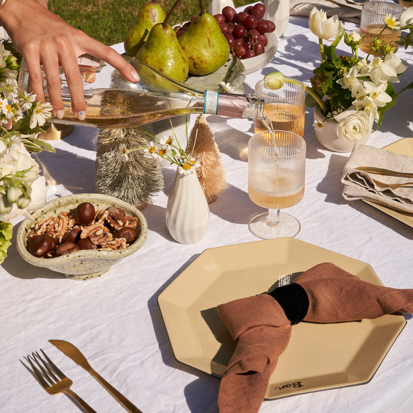 Set Tovaglioli 100% Lino Nocciola