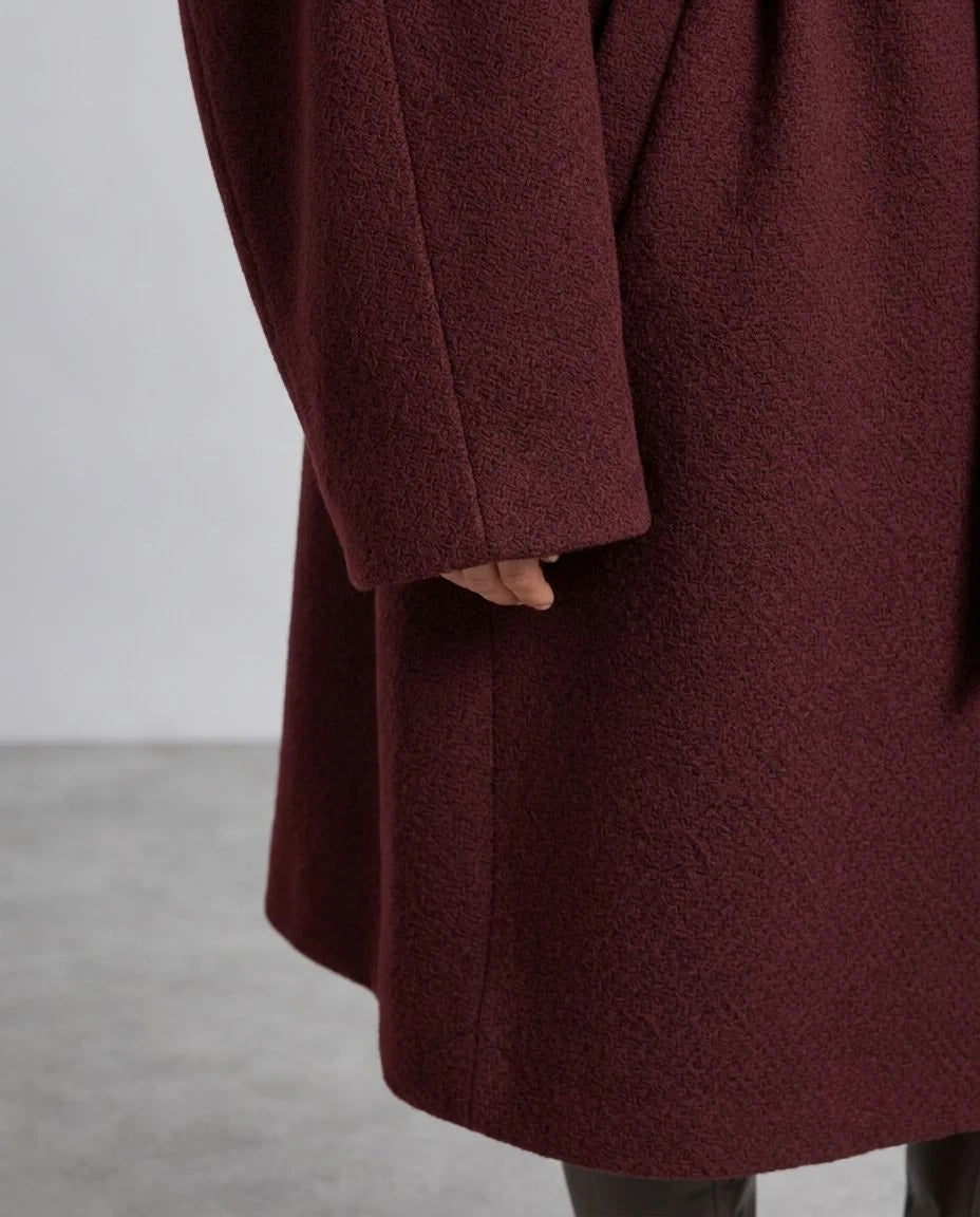 Tundra Wool Belted Wrap Coat