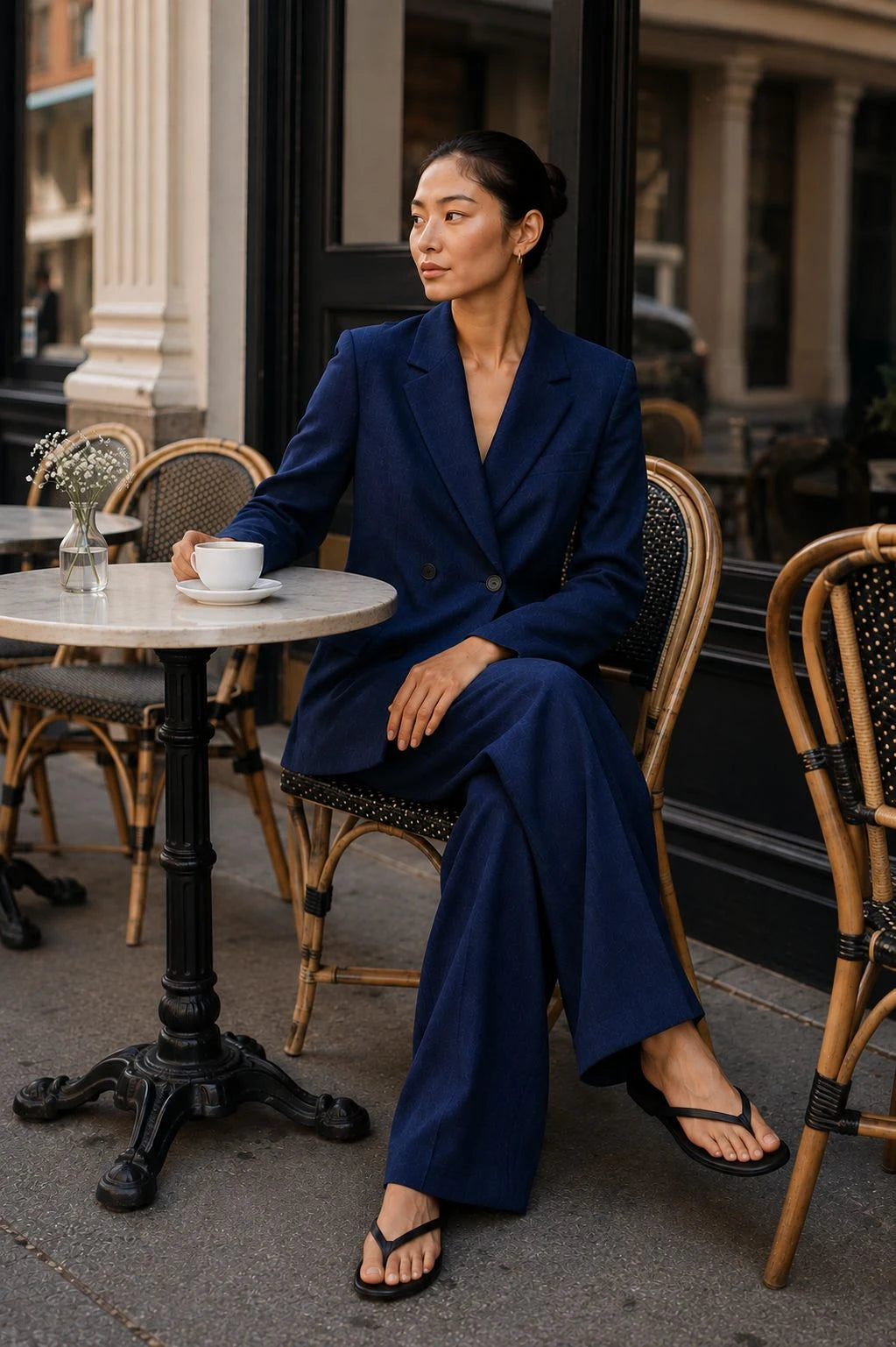 Ridgeline Linen Double-Breasted Blazer