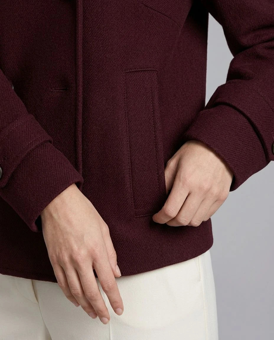Harborview Wool Double-Breasted Coat