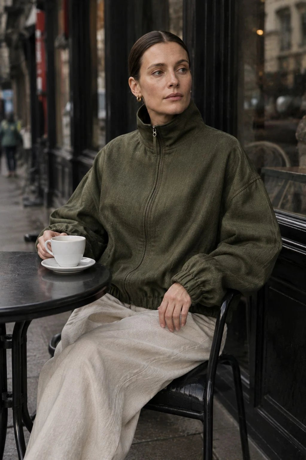 Wildwood Linen Bomber Jacket