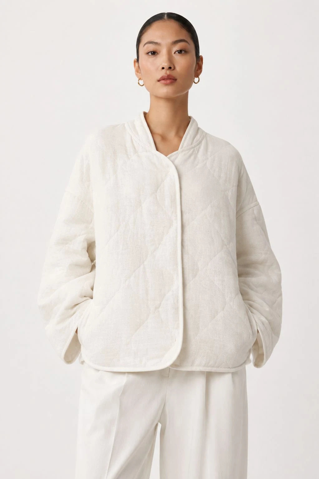 Frostwood Linen Quilted Liner Jacket