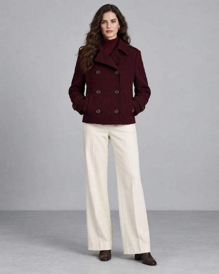 Harborview Wool Double-Breasted Coat