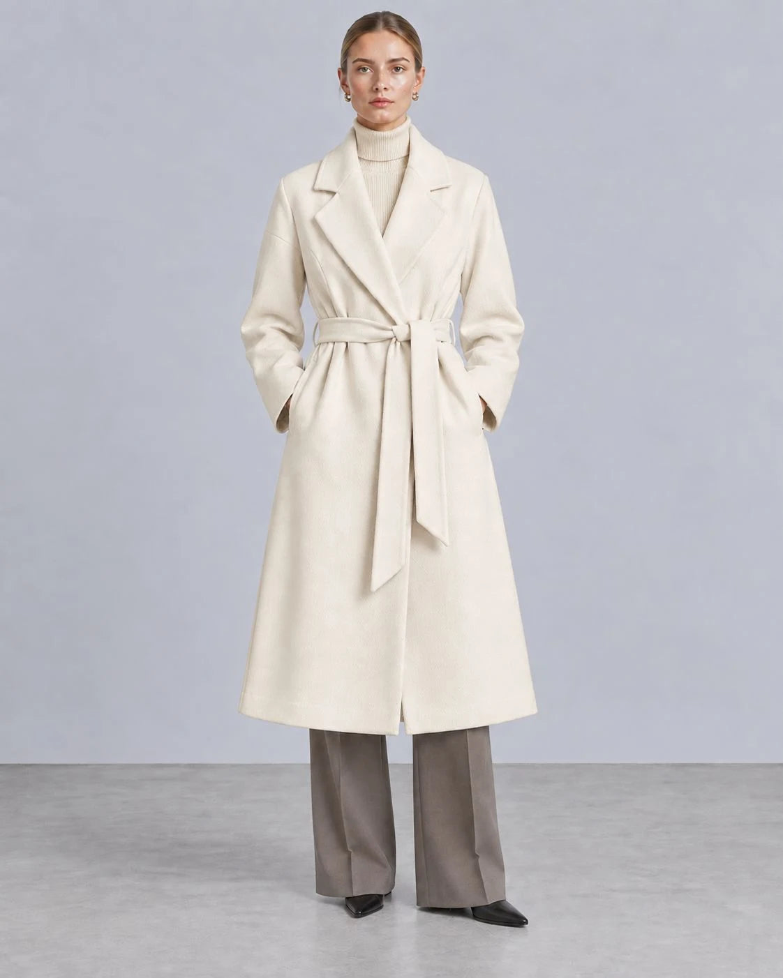 Starling Wool Belted Wrap Coat