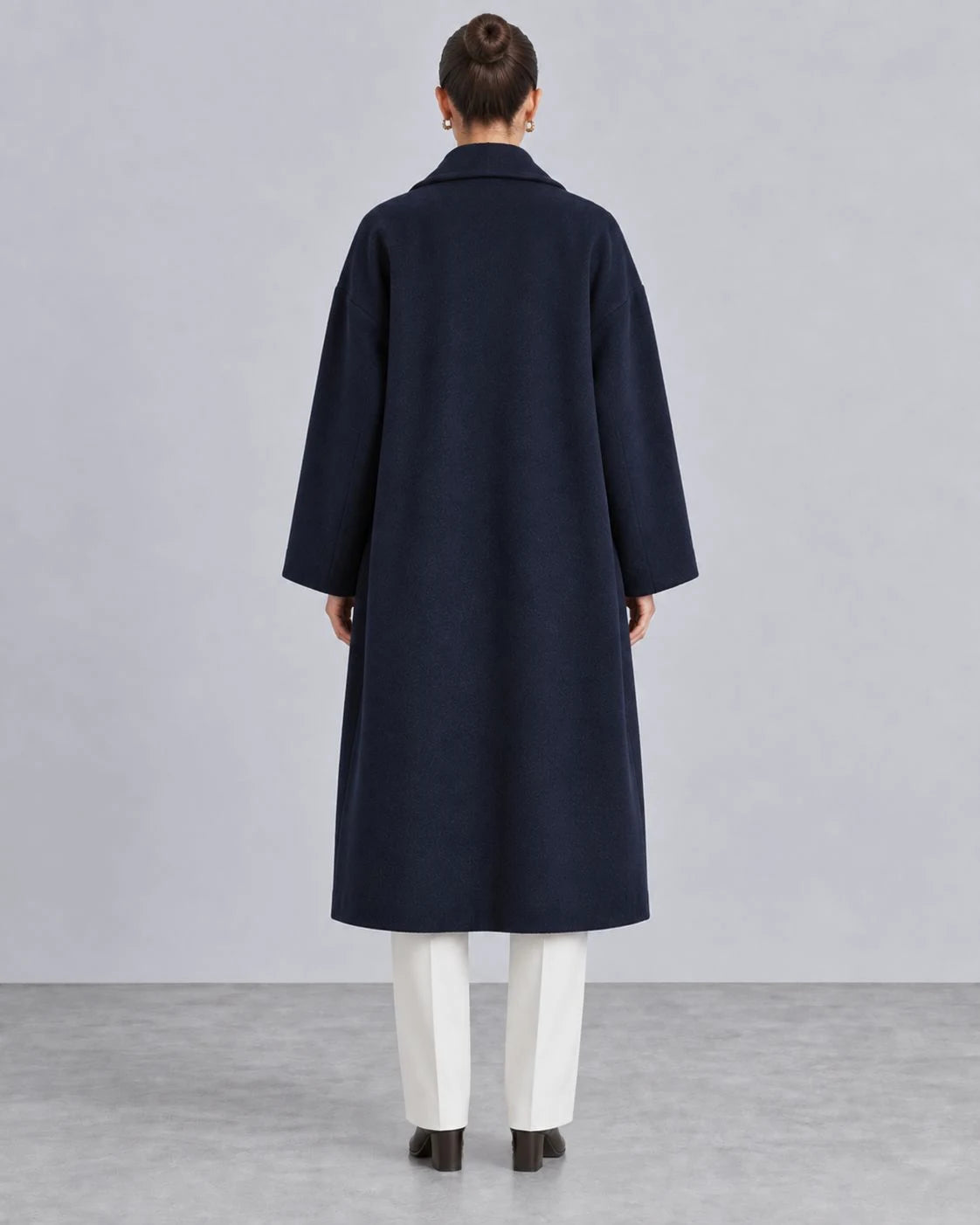 Highland Wool Relaxed-Fit Longline Coat