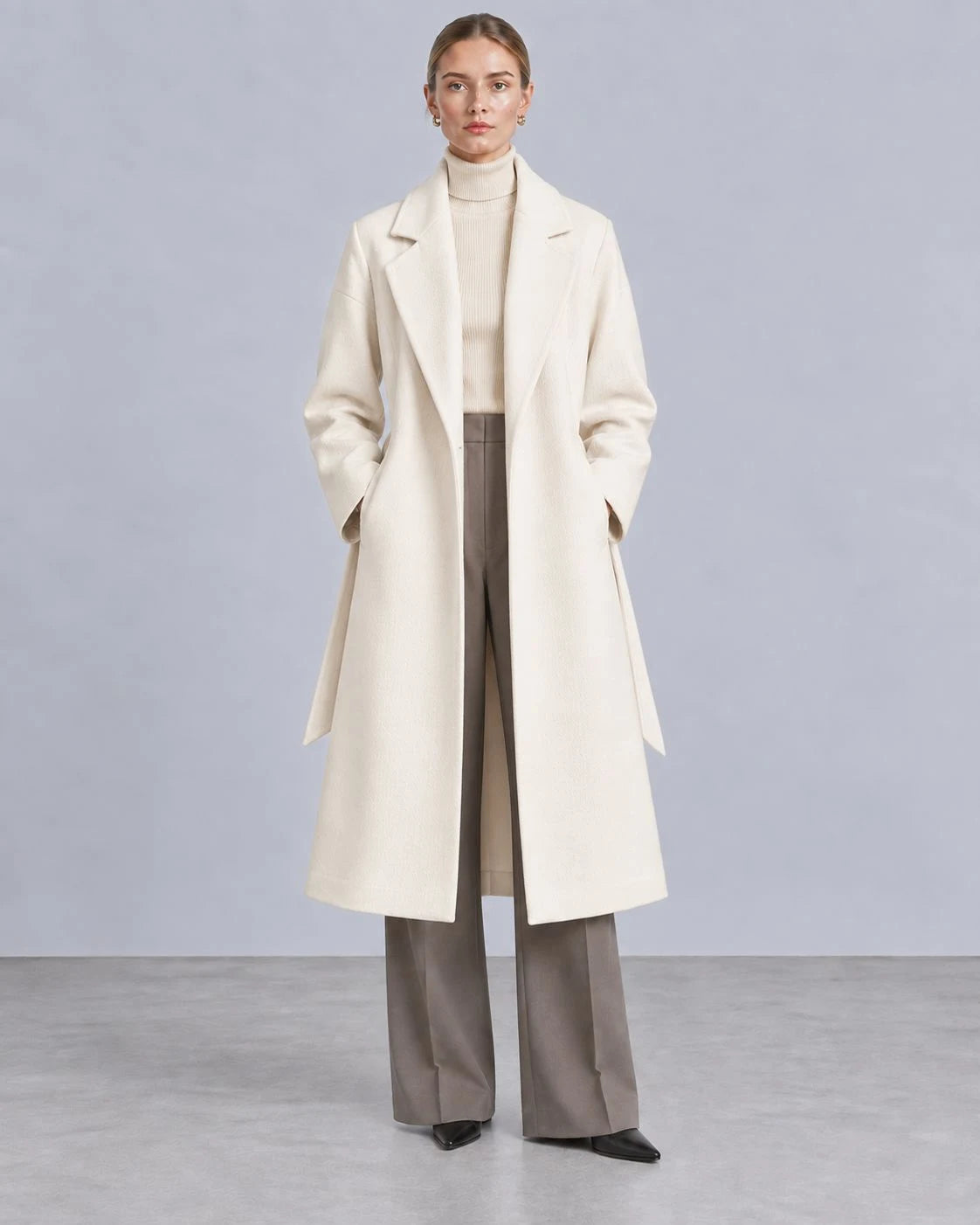Starling Wool Belted Wrap Coat