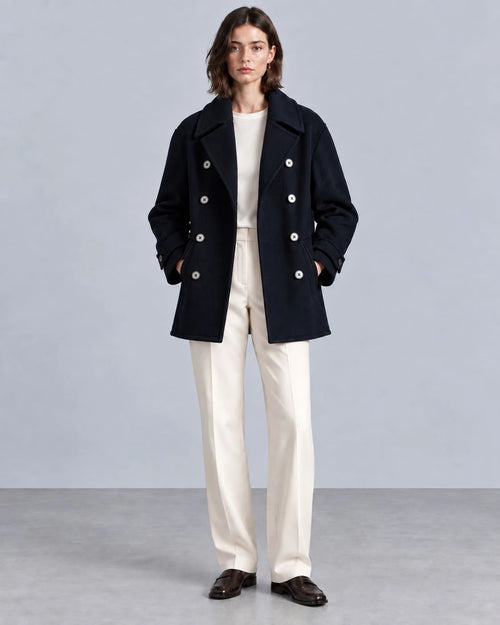 Aurora Wool Double-Breasted Coat