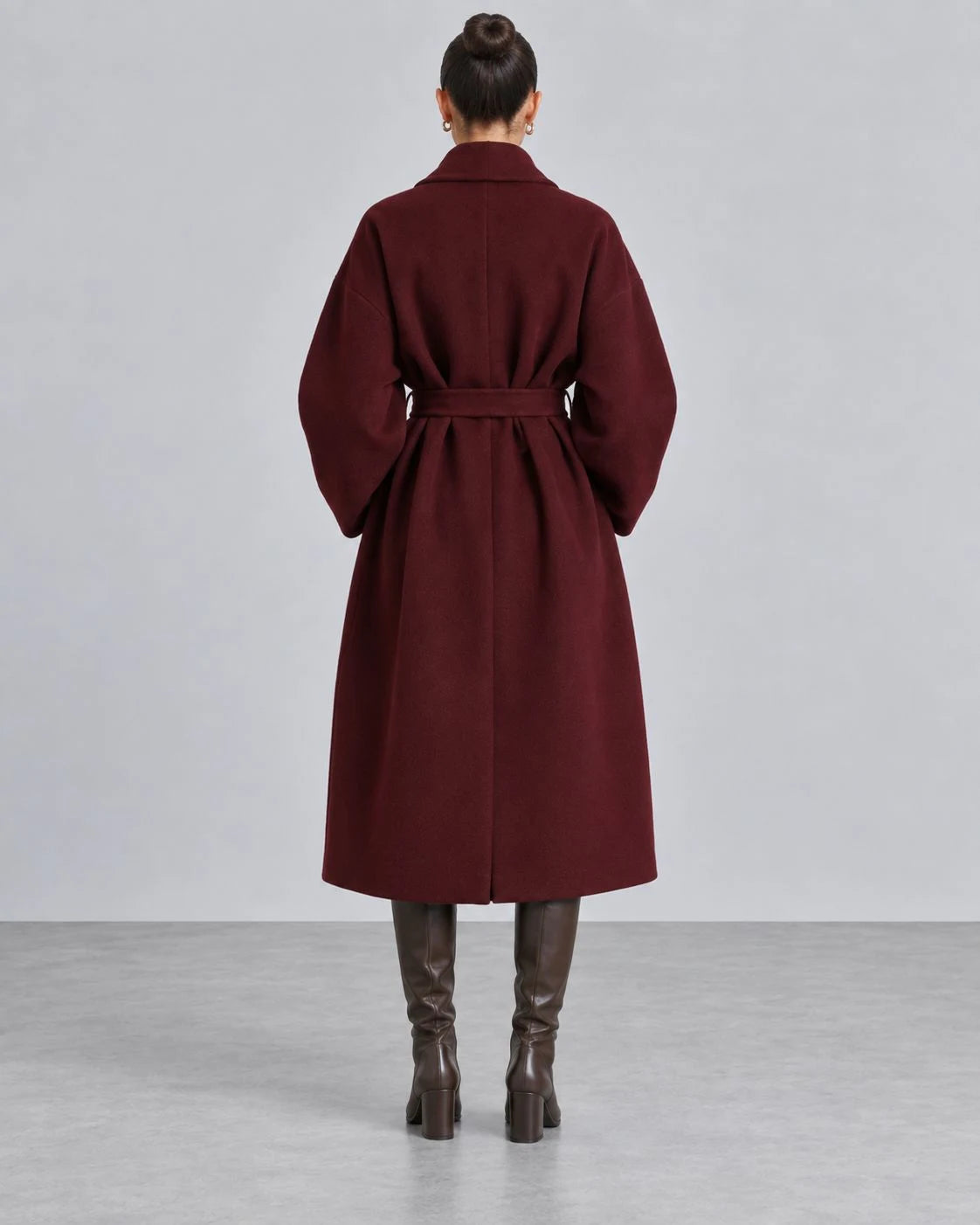 Tundra Wool Belted Wrap Coat