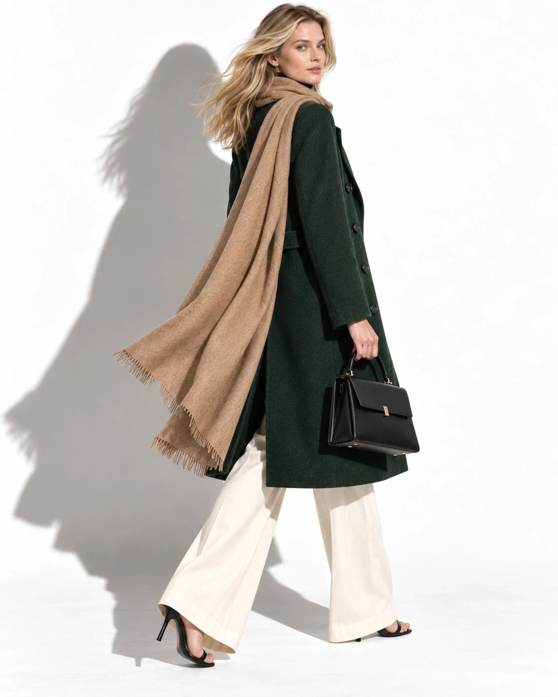 Tan Pashmina Cashmere Shawl